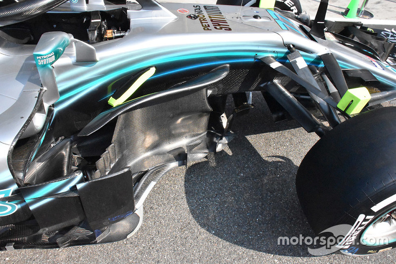 Mercedes AMG F1 W09, bargeboard