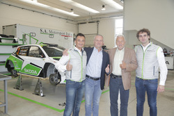 Guido d'Amore, Skoda Motorsport Italia, Michal Hrabánek, SKODA Motorsport Team Chief, Pavel Hortek,