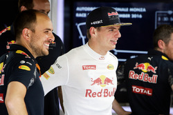 Max Verstappen, Red Bull Racing with Gianpiero Lambiase, Red Bull Racing Engineer