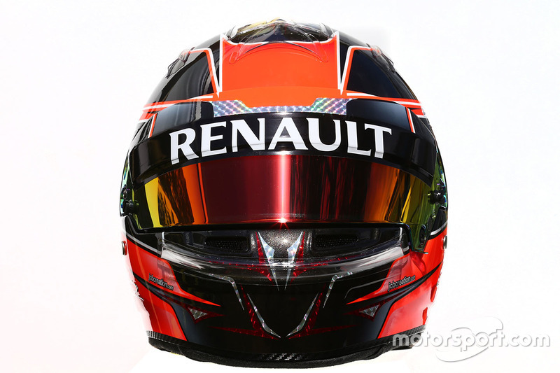 Il casco di Esteban Ocon, Renault Sport F1 Team Test Driver