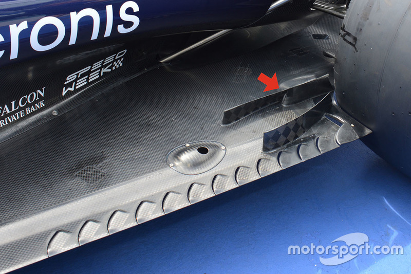 Toro Rosso STR11 floor detail