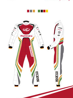 Designvorschlag für den Overall von Nick Heidfeld: Eliseo Alert Blay