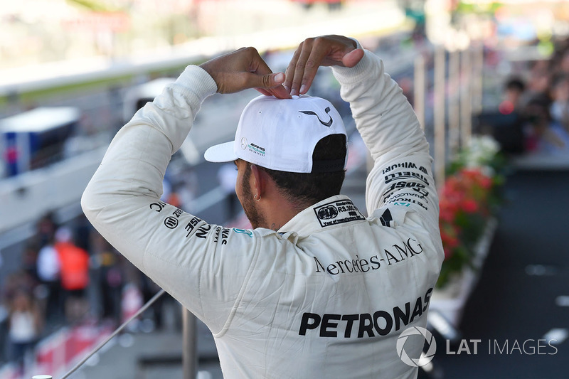 Ganador, Lewis Hamilton, Mercedes AMG F1 celebra