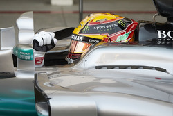 Le vainqueur Lewis Hamilton, Mercedes AMG F1