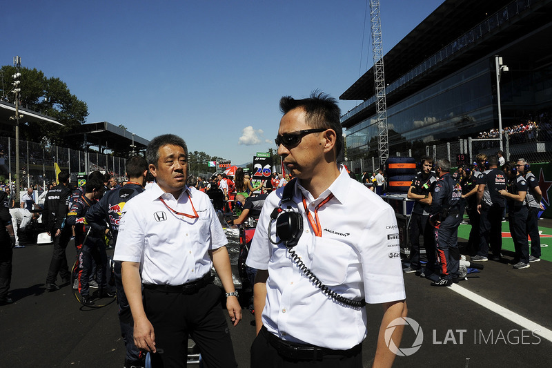 Masashi Yamamoto, Honda Boss and Yusuke Hasegawa, Head of Honda Motorsport