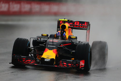 Max Verstappen, Red Bull Racing RB12 celebrates his third position at the end of the race
