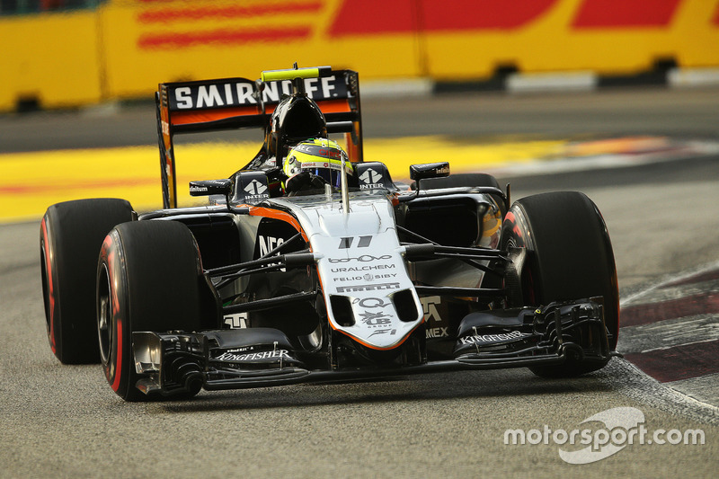 17º: Sergio Pérez, Sahara Force India F1 VJM09 (8 posiciones de penalización)