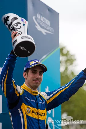 Podium : le troisième Sébastien Buemi, Renault e.Dams
