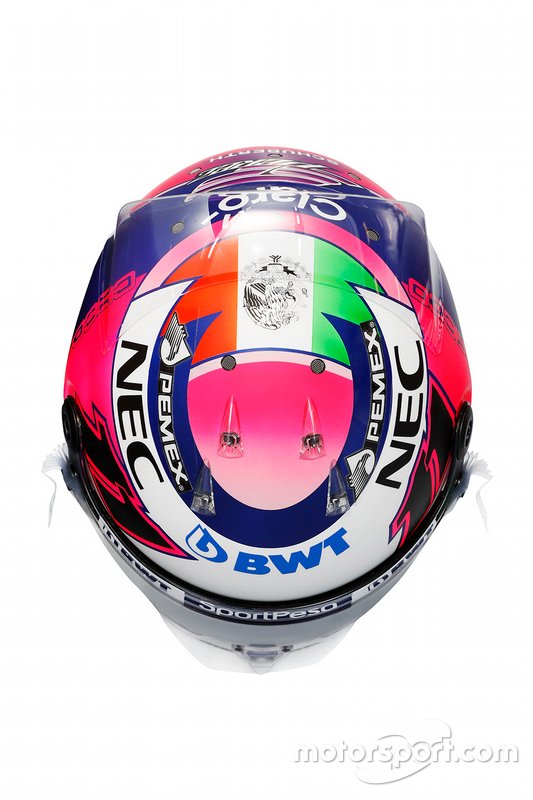 Casco 2019 de Sergio Pérez