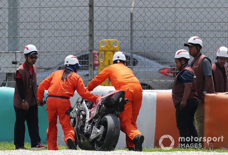 Danilo Petrucci, Ducati Team caída