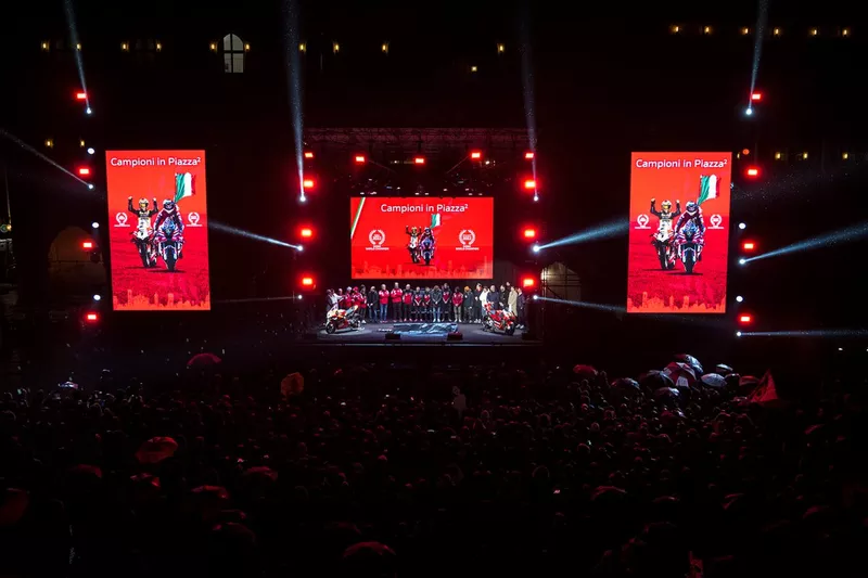 Celebrazione del Ducati Team