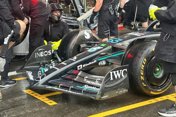 Mercedes W14 detalles técnicos