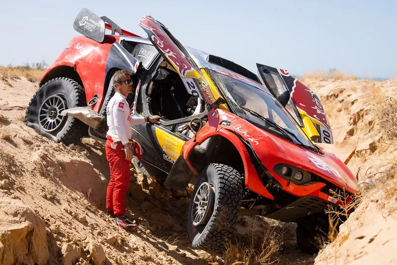 L'accident de Sébastien Loeb et Fabian Lurquin, BRX Hunter