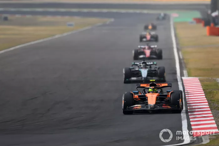 Charles Leclerc, Ferrari, Lando Norris, McLaren, George Russell, Mercedes