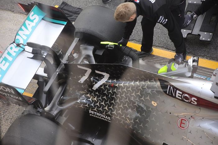 Parte trasera del Mercedes AMG F1 W11