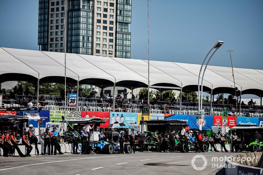 Pietro Fittipaldi, Rahal Letterman Lanigan Racing Honda, Romain Grosjean, Juncos Hollinger Racing Chevrolet
