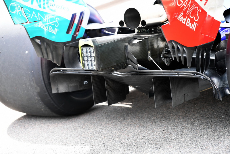 El difusor del STR13 de Scuderia Toro Rosso