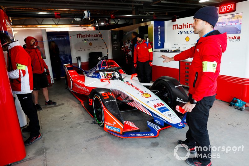 Pascal Wehrlein, Mahindra Racing, M5 Electro, in the garage