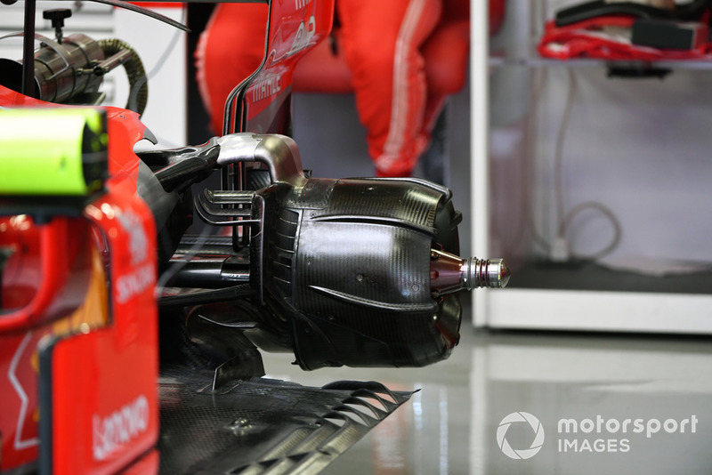 Tambor trasero del Ferrari SF71H