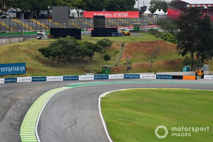 Una vista de la pista