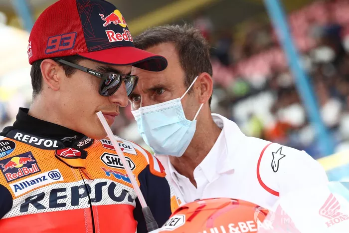 Marc Márquez, equipo Repsol Honda, Alberto Puig, director del equipo Repsol Honda