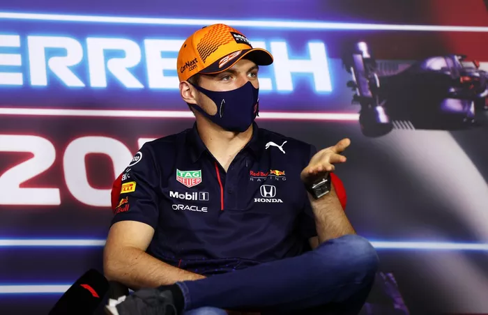 Max Verstappen, Red Bull Racing durante la conferencia de prensa
