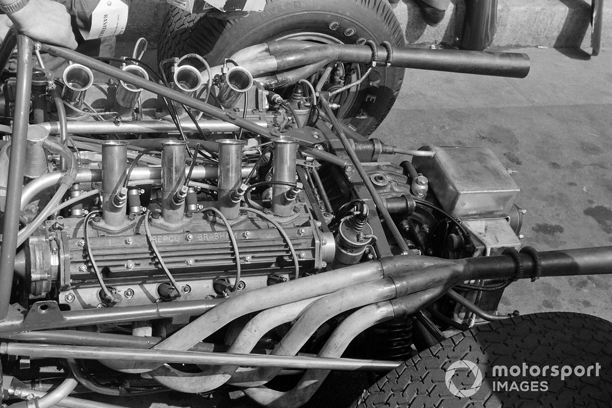 Repco engine in Jack Brabham's self-built BT19 helped propel him to the 1966 title