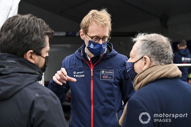 Jean Todt, President, FIA, con Sylvain Filippi, director del, Envision Virgin Racing