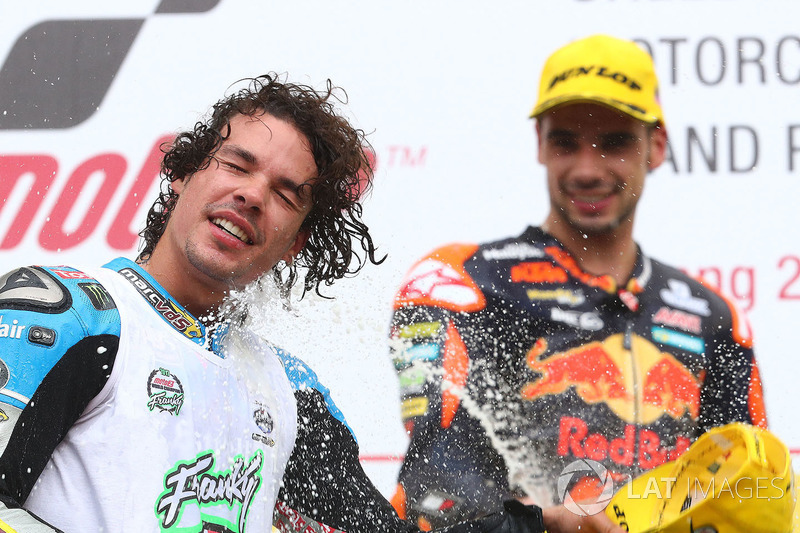 Podium: tercero, Franco Morbidelli, Marc VDS