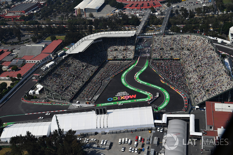 Vista desde el aire de la pista