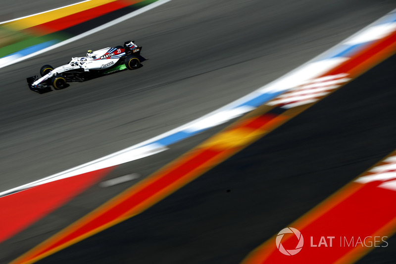 Sergey Sirotkin, Williams FW41, con parafina