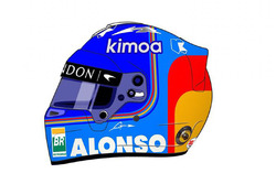 Le casque de Fernando Alonso, McLaren
