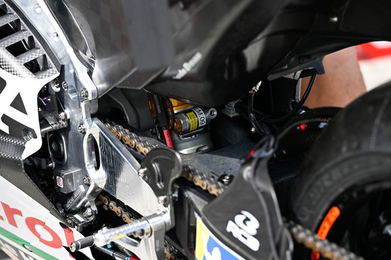 Détails de la moto de l'équipe LCR Honda