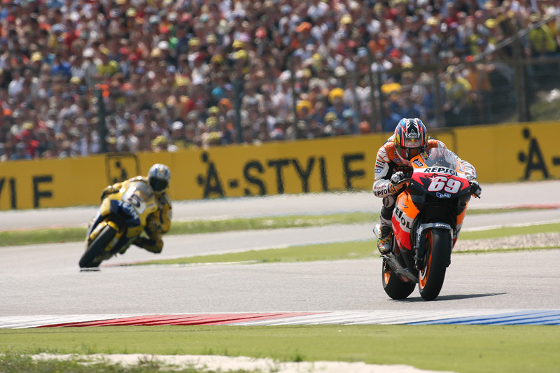 Nicky Hayden, Repsol Honda Team y Colin Edwards, Yamaha Factory Racing