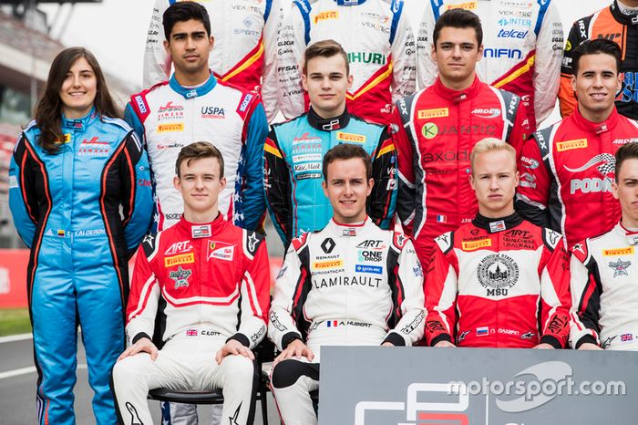 Callum Ilott, ART Grand Prix, Anthoine Hubert, ART Grand Prix, Tatiana Calderon, Jenzer Motorsport, Juan Manuel Correa, Jenzer Motorsport, David Beckmann, Jenzer Motorsport