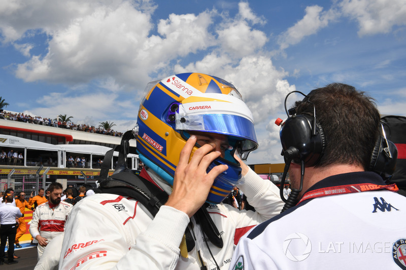 Marcus Ericsson, Sauber, in griglia
