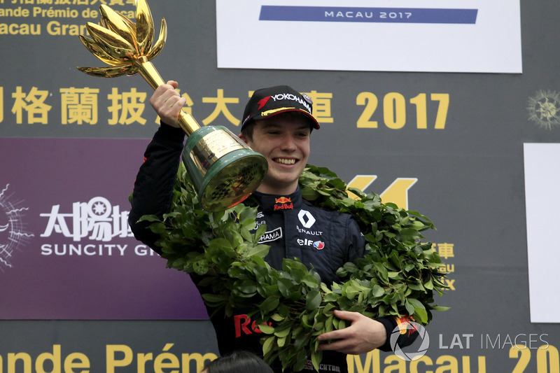 Dan Ticktum bei seinem Vorjahressieg in Macau