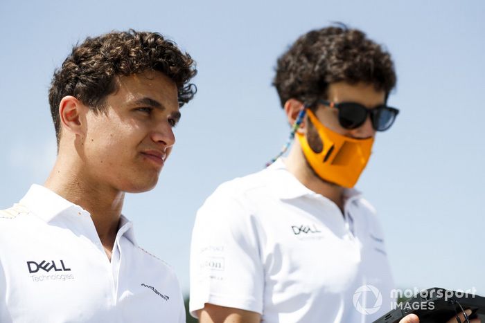 Lando Norris, McLaren, recorre la pista