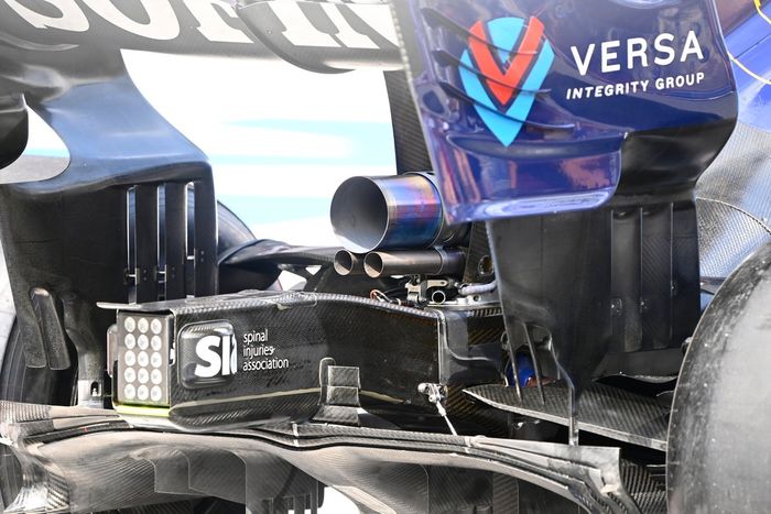 Detalle de la parte trasera de Williams FW43B 