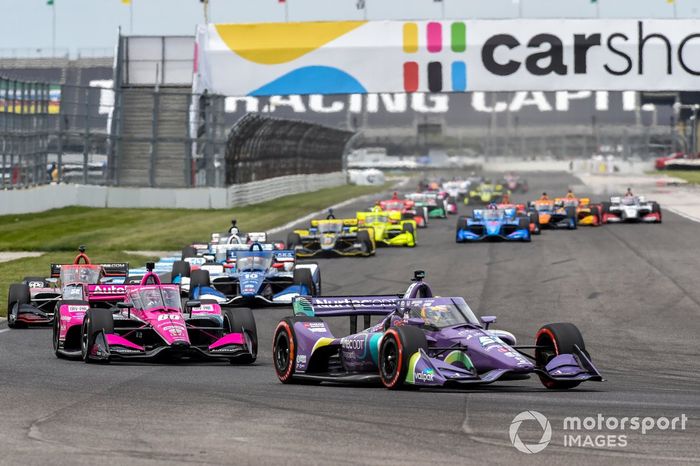 Romain Grosjean, Dale Coyne Racing with RWR Honda, Jack Harvey, Meyer Shank Racing Honda, Alex Palou, Chip Ganassi Racing Honda
