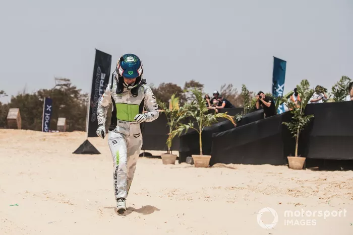 Jamie Chadwick, Veloce Racing, se prepara para el cambio de piloto