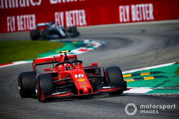 Charles Leclerc, Ferrari SF90, Lewis Hamilton, Mercedes AMG F1 W10