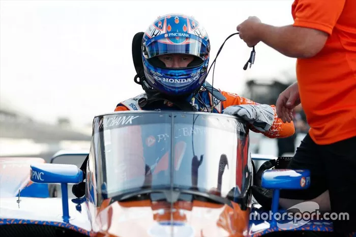 Scott Dixon, Chip Ganassi Racing Honda avec l'Aeroscreen 