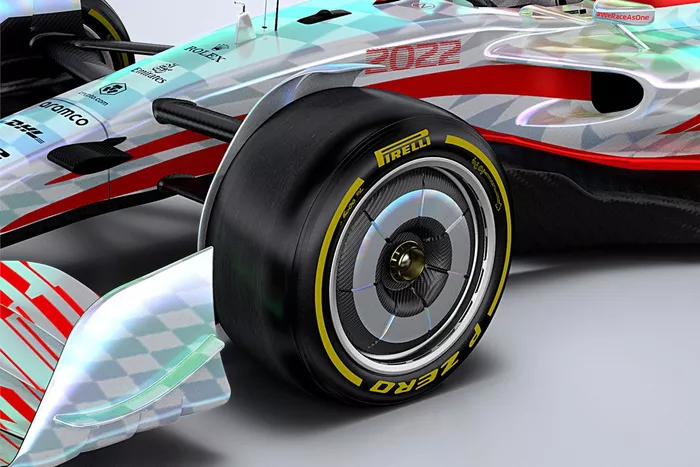 2022 F1 Car segmented wheel cover