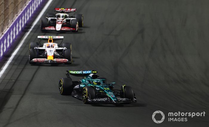 Liam Lawson, Racing Bulls Team, Fernando Alonso, Aston Martin Racing, Oliver Bearman, Haas F1 Team