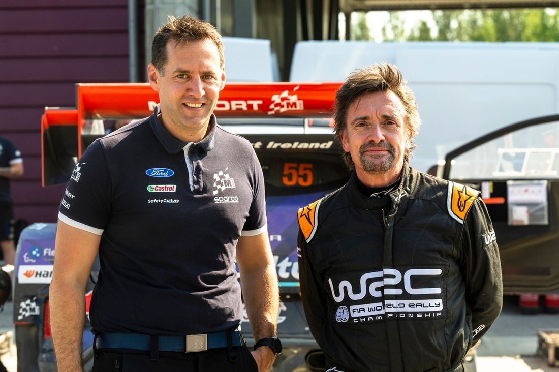 Rich Millener, dyrektor zespołu M-Sport Ford Rally z Richardem Hammondare