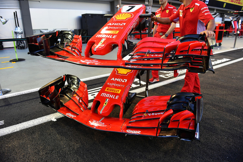 Ferrari SF71H nose and front wings