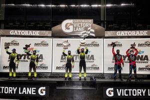 GTD Winners #14: AIM Vasser Sullivan Lexus RC-F GT3, GTD: Jack Hawksworth, Aaron Telitz, #12: AIM Vasser Sullivan Lexus RC-F GT3, GTD: Frankie Montecalvo, Townsend Bell, #86: Meyer Shank Racing w/Curb-Agajanian Acura NSX GT3, GTD: Mario Farnbacher, Matt McMurry