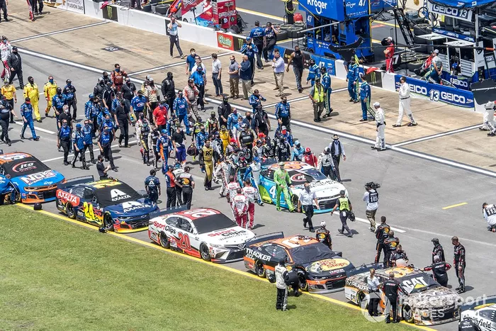 Darrell Wallace Jr., Richard Petty Motorsports honored before the Nascar Cup race