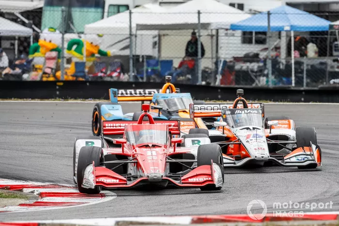 Marcus Ericsson, Chip Ganassi Racing Honda, Graham Rahal, Rahal Letterman Lanigan Racing Honda